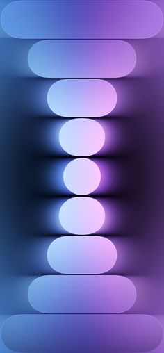 an abstract background with circles in purple and blue colors, including the light at the end