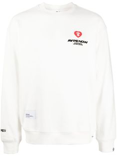 white/black stretch-cotton jersey texture embroidered logo at the chest embroidered logo to the rear logo patch at the chest logo patch to the front logo patch at the sleeve crew neck drop shoulder long sleeves ribbed cuffs and hem Urban Crew Neck Hoodie With Logo Detail, Urban Hoodie With Logo And Crew Neck, White Logo Print Sweatshirt For Streetwear, White Embroidered Logo Crew Neck Sweatshirt, White Crew Neck Sweatshirt With Embroidered Logo, White Logo Patch Sweatshirt For Streetwear, Urban Hoodie With Embroidered Logo And Crew Neck, White Logo Print Sweatshirt With Relaxed Fit, White Sweatshirt With Logo Print, Relaxed Fit