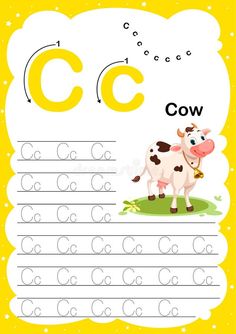 the letter c is for cow