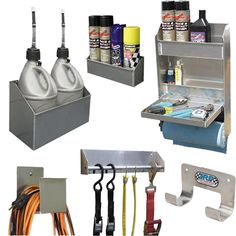 several different types of car care products and tools