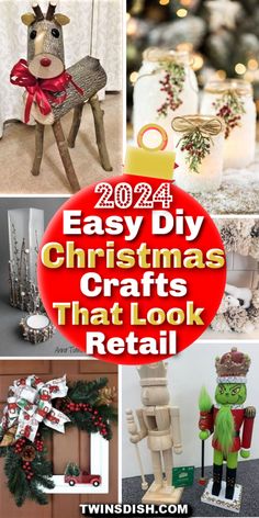 christmas crafts that look real and easy to make