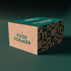 the food forager box is open and ready to be packed into its packaging