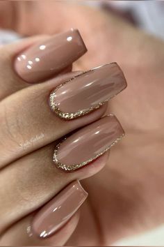 Manicure Ideas, Manicure, Gold, Design