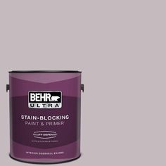 behr ultra stain - blocking paint and primer is shown in the color purple