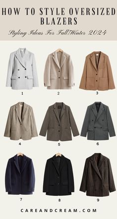 Explore the ultimate guide to oversized blazers for fall/winter 2024! Discover women's oversized blazer outfit ideas and top picks and learn how to style oversized blazers. Embrace fall winter outfits with these fall winter trends. Casual oversized blazer outfits, oversized blazers outfits. Beige Wool Blazer Outfit, Over Size Blazer Outfits For Women, Camel Blazer Outfit, Oversize Blazer Outfit, Sport Coat Outfit