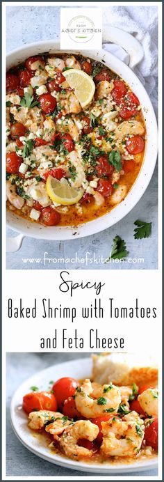 baked shrimp with tomatoes and feta cheese