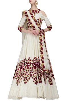 Ivory Color Lehenga Choli in Resham Embroidery – Panache Haute Couture Wedding Outfits For Groom, Resham Embroidery, Indian Lehenga Choli, Designer Bridal Lehenga, Indian Bridal Lehenga, Bollywood Outfits, Lehenga Choli Online, Red Lehenga, Manish Malhotra