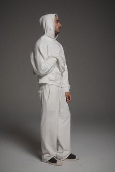 Core Straight Leg Sweatpant' +100% ORGANIC COTTON+12 OZ BRUSHED TERRY+STANDARD FIT+MID RISE +GARMENT WASHED+INSPIRED BY VINTAGE GARMENTS *We recommend to order your true size for a baggier fit* Oversized Spring Sweatpants With Elastic Waistband, White Athleisure Pants With Straight Hem, Oversized Casual Sweatpants For Loungewear, Cotton Drawstring Sweatpants For Lounging, Relaxed Fit Wide-leg Sweatpants For Loungewear, Oversized Cotton Relaxed Sweatpants, Oversized Wide Leg Sweatpants For Spring, Baggy Athleisure Sweats For Loungewear, Relaxed Fit Cream Sweatpants