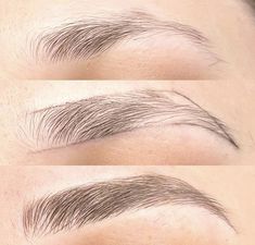 Microblading Eyebrows 2023, Natural Microblading Eyebrows Brown, Microshading Eyebrows, Microblade Blonde Eyebrows, Dark Brown Microbladed Eyebrows, Phibrows Microblading, Eye Lash Photography, Phi Brows Microblading