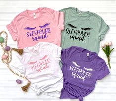 Keywords: Sleepover Squad Shirts , Girls Birthday Party Shirts , Birthday Shirt, Sleepover Pajama Shirts, Slumber Party, Sleepover Shirt, Girls Birthday Party, Slumber Party Squad, Birthday Squad, Birthday Shirt, Sleepover Pajamas, Bachelorette Party Design Color Option: White, Black, Pink, Light Blue, Royal Blue, Purple, Yellow, Orange, Hot Pink, Gold Metalic, Silver, Rose Gold, Glitter Gold, Glitter Silver, Giltter Rose Gold, Glitter White and Glitter Black ❤❤ SHIRT INFO❤❤ Our t-shirts are SUP Girls Pj Party, Sleepover Pajamas, Cheer Birthday Party, Sleepover Squad, Birthday Party Shirts, Girls Slumber Party, Party Sleepover, 13 Birthday, Sleepover Birthday Parties