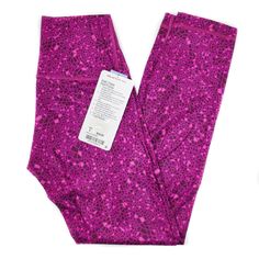 Lululemon High Times Pant Full on Luxtreme Color: Paradise Geo Regal Plum Multi These high-rise Luxtreme fabric pants were designed for Yoga. Features: Designed not to shrink. Sweat-Wicking and breathable Four way stretch Added Lycra for stretch and shape retention. Soft no-dig waistband Waist drawcord to customize your fit. Flat seams help prevent chafing. 7/8 Length 25" Inseam FREE shipping within the USA! 60 day returns, item must be returned in original condition (with tags attached, if appl