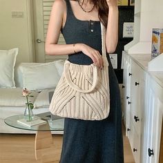 Fashion Knitted Shoulder Bags for Women Large Capacity Crossbody Bags Ladies Weave Casual Shopping Messenger Purse Handbag [23y 9m 19d] Trendy Knit Tote Bag, Summer Knitted Shoulder Bag For Shopping, Trendy Knit Bags For Daily Use, Trendy Crochet Knit Bag For Daily Use, Trendy Knitted Shoulder Bag, Trendy Knitted Shoulder Bag For Shopping, Casual Knitted Shoulder Bag For Spring, Summer Knitted Shoulder Bag, Casual Knitted Rectangular Shoulder Bag