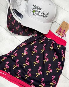 Who doesn't love flamingos? Rock these flamazing & flabulous shorts everywhere and anywhere, as they are ridiculously comfortable! Do you REALLY love flamingos?! - if so, pair these with the Unisex Button Up to create a Vacation Tuxedo! They feature a mid-rise, tie waist drawstring, & side pockets. They are made of a soft, stretchy fabric and are a relaxed fit! Contrasting waistband & piping really make these flamingos POP! 2.5 inch inseam/ 11 inch front Rise/Leg Opening 11.42 inches on size Med Ladies Shorts, Baseball Tees, Do You Really, Rash Guard, Stretchy Fabric, Swim Shorts, You Really, Tank Shirt, Tank Top Shirt