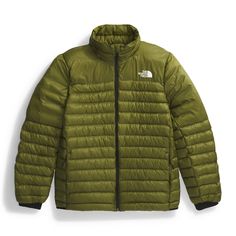 Lightweight yet durable  the men's Terra Peak insulated jacket from The North Face is warm  wind-blocking and engineered for mobility for those who refuse to let the weather slow them down. The North Face Long Sleeve Down Puffer Jacket, Functional Green Puffer Jacket With Long Sleeves, Functional Green Long Sleeve Puffer Jacket, Green Windproof Outerwear For Outdoor Work, Green Functional Puffer Jacket For Outdoor Activities, Outdoor Puffer Jacket, The North Face Long Sleeve Puffer Jacket For Outdoor, Green Puffer Jacket For Hiking, Green Midweight Outerwear For Outdoor