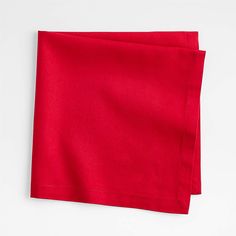 red napkin folded on top of each other