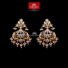 Chandbali Earrings Gold Latest, Jewellers Shop, Kameswari Jewellers, Gold Earrings Models, Gold Jewelry Simple Necklace, Gold Necklace Indian Bridal Jewelry, Gold Bridal Earrings, Bridal Diamond Jewellery