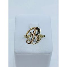 Real 10k Gold Initial Women’s Ring Available In R Size 8 New Fine Jewelry Anillo En Oro De Inicial R Tamao 8 Stock 6914 Initial R, Ring Initial, 10k Gold Ring, S Ring, Jewelry Real, Gold Initial, 10k Gold, Gold Ring, Gold Rings