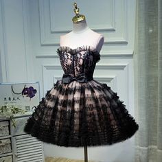 Short style evening dress, black princess dress, sweet homecoming dress,Material:tulleColor:as picture or custom colorNeckline:o-neckBack details:bandageStyle:sweetDress type:A-line&ltp&gtFeatures:princess</p>&ltbr/>&ltp&gtCustomized service and Rush order are available.</p>&ltbr/>&ltp&gtThis dress could be custom made, there are no extra cost to do custom size and color.</p>&ltbr/>&ltp&gtPlease leave your phone number for sh Black Princess Dress, Dress Grad, Cocktail Length Dress, Sweetheart Homecoming Dress, 80s Prom Dress, Mini Prom Dresses, Cheap Homecoming Dresses, Evening Dress Fashion, Short Prom Dress