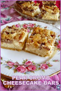 two pieces of cake sitting on top of a plate