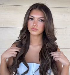 Brown Hair Color Money Piece, Brunette Hair Color With Highlights Dark, Subtle Partial Highlights, Dark Brown All Over Color, Suddle Highlights Dark Hair, Cool Brown Hair With Dimension, Soft Brown Hair With Lowlights, Hair Inspo Color Dark Brown, Brown Balyage Long Hair Brunettes