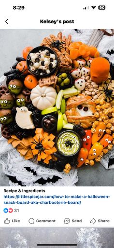 an image of halloween food on twitter