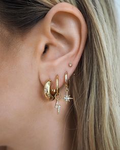 written in the stars ✨🌙 arya + chloe + shelby + melina Chunky Earrings, Steel Post, Classic Mini, Jewelry Inspo