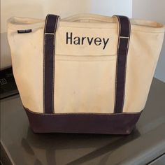 Any Harvey’s Out There- First Or Last Name?!?! Never Used Just Been In Storage. Canvas Lands’ End Bag. Lots Of Inter Pockets And One Exterior Pocket! Minor Marks From Moving From Place To Place. Casual Travel Shoulder Bag With Embroidered Logo, Casual Shoulder Bag With Embroidered Logo For Travel, Casual Tote Bag With Embroidered Logo, Casual Travel Bag With Embroidered Logo, Brown Travel Bag With Embroidered Logo, Brown Bag With Embroidered Logo For Everyday Use, Casual Everyday Shoulder Bag With Embroidered Logo, Casual Canvas Travel Bag With Embroidered Logo, Casual Canvas Tote Bag With Embroidered Logo