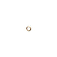 a small gold plated ring on a white background with the word'o'in it