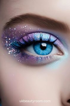 Makeup Products List, Turquoise Eyeshadow, Gorgeous Eye Makeup, Lilac Eyeshadow, Everyday Eyeshadow, Smokey Eye Makeup Look, Makeup Looks For Blue Eyes, Purple Smokey Eye, Lip Gloss Shades