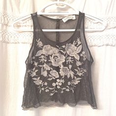 This Gorgeous Top Has Floral Embroidery Across The Front And Buttons Lining Down The Back. Lightweight & Sheer, Would Look Amazing With A Lace Bandeau Underneath! Brand New, Never Worn. Size S Fitted Embellished Embroidered Top For Summer, Embellished Silver Summer Top, Spring Silver Embellished Top, Summer Party Embroidered Top With Intricate Embroidery, Spring Festive Silver Tops, Silver Tops For Spring Festive Occasion, Festive Silver Tops For Spring, Festive Silver Tops For Summer, Fitted Embroidered Top For Summer