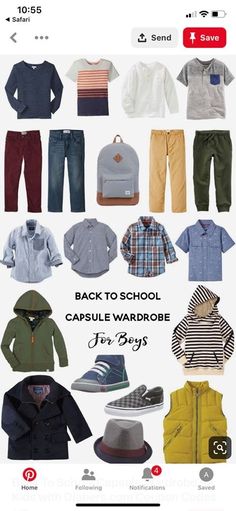 Boy Picture Day Outfit School, Boys Capsule Wardrobe, Boys Back To School Outfits, Back To School Outfits For Kids, Toddler School Uniforms, Wardrobe Images