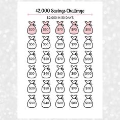 save 2,000 a month
monthly savings savings challenge
savings tracker
30 day challenge
savings jar 2000 In 30 Days, Save 2000, Saving Coins, Budget Challenge, Budget Goals, Money Saving Methods, Money Saving Techniques, Money Savings, Saving Money Budget