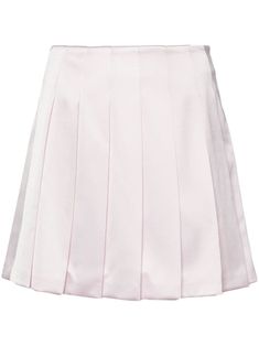 light pink satin weave fully pleated flared hem full lining concealed side zip fastening Pleated Flared Mini Skirt In Feminine Style, Pink Silk Full Skirt, Formal Pink Pleated Skirt, Chic Pink Pleated Tennis Skirt, Pink Silk Pleated Skirt, Elegant Pink Mini Pleated Skirt, Formal Pink Silk Skirt, Pink Pleated Flared Tennis Skirt, Chic Pink Skirt With Accordion Pleats