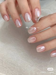 White Chrome Nails, Nail Shades, Gel French Manicure, Bridesmaids Nails, Nails Elegant, French Luxury, Wedding Nails Design, Her Nails