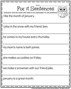 worksheet for first grade students to practice reading