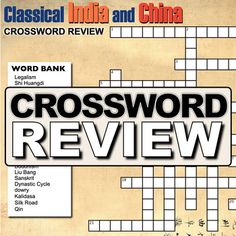 the crossword review is shown on top of an old newspaper page with chinese characters