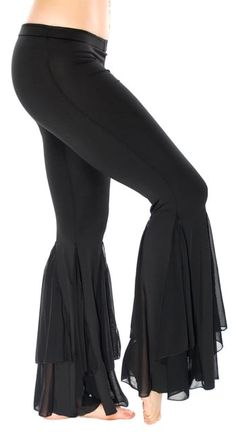 Handkerchief Hem Tribal Fusion Dance Pants in Black Traditional Harem Pants With Drape For Women, Tap Dance Costumes Pants, Luxury Bottoms With Traditional Drape For Festivals, Fringe Dance Costume Pants, Arabe Costume Woman, Traditional Drape Harem Pants For Women, Fusion Dance, Belly Dance Dress, Dance Pants