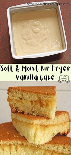 Air Fryer Vanilla Cake How To Bake A Cake In An Air Fryer, Air Fryer Cake For One, Bake A Cake In Air Fryer, Gluten Free Air Fryer Cake, Air Fryer Recipes Cakes, Airfry Cake Recipes, Cake In The Air Fryer, Bake Cake In Air Fryer, Air Fryer Pudding Recipes