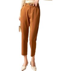 Color/Pattern: Khaki Approximately 34.3in From Shoulder To Hem 48% Polyester, 30% Nylon, 20% Wool, 2% Spandex Hand Wash Imported Fall Work Pants For Office, Brown Ankle-length Office Pants, Brown Ankle-length Work Pants, Navy Blue Scrubs, Corduroy Pants Women, Checkered Pants, Polka Dot Pants, Blue Scrubs, White Linen Pants