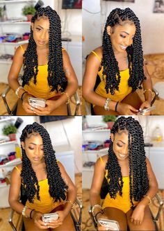 Long Passion Twists Twists Hairstyles, Lemonade Braids Hairstyles, Passion Twists, Big Box Braids Hairstyles, Feed In Braids Hairstyles, Goddess Braids Hairstyles, Braids Hairstyles Pictures