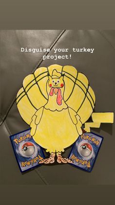 a drawing of a turkey on a piece of paper with the caption, discuss your turkey project