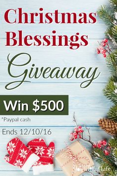 the christmas blessing giveaway is on sale for $ 50 and ends 12 / 01 / 16