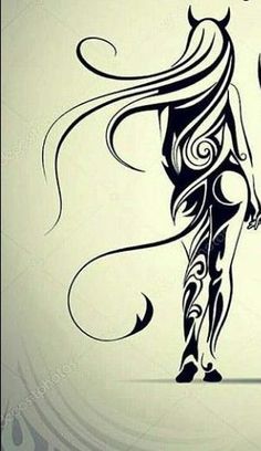 Silhouette Art Tattoo, Black Silhouette Art Ideas, Graffiti Style Art To Draw, Pin Tattoo, Art Tattoo Design, Tattoo Art Drawings, Wolf Tattoos, Pencil Art Drawings, Silhouette Art