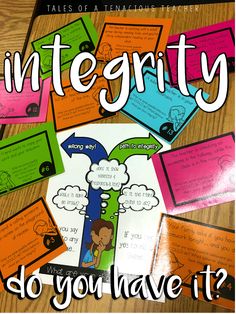 a poster with the words integity do you have it? and an image of a