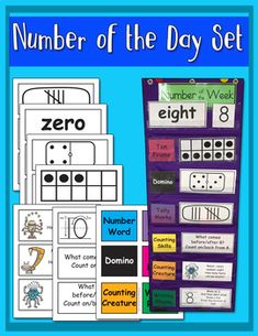 the number of the day set is shown with four different cards and two matching numbers