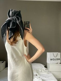 Linen black scarf, linen silhouette dress Silhouette Dress, Black Scarf, Dress Silhouette