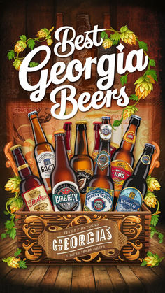 the best georgia beers are in this poster