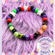 For your most favourite season: a Halloween-themed kandi bracelet! Check out the other spooky designs if you like to mix and match! Suitable for wrist sizes: 16-17-18cm circumference Halloween Novelty Bracelets Personalized, Novelty Personalized Halloween Bracelets, Handmade Multicolor Bracelets For Halloween, Halloween Novelty Multicolor Beaded Bracelets, Novelty Multicolor Beaded Bracelets For Halloween, Multicolor Novelty Bracelets For Halloween, Cute Customized Black Bracelets, Customized Cute Black Bracelets, Fun Multicolor Halloween Jewelry