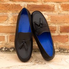 CUSTOMIZE Custom Design Shoes, Custom Made Shoes, Black Slippers, Mens Shoes Black, Leather Artisan, Casual Shoe, Leather Slippers, Leather Tassel, Mens Slippers