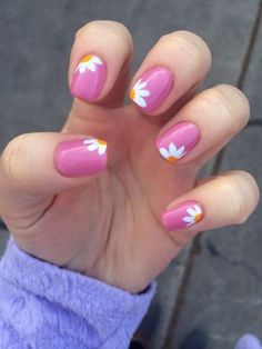 Nagellack Trends, Nail Art Designs Summer, Floral Nail Art, Diy Nail Designs, Flower Nail Art, Cute Nail Designs, Floral Nails, Easy Nail Art